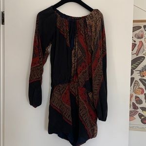 Stone Cold Fox Romper 100% Silk